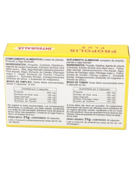 Integalia Propolis Plus 60Caps