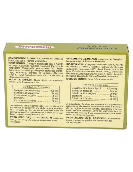 Integralia Colageno Plus 45 Caps