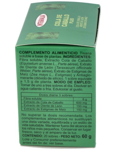 Cola De Caballo Plus Soluble 20Sbrs.