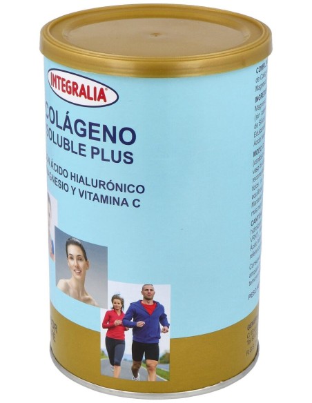 Integralia Colágeno Soluble Plus Hialurónico Magnesio Sabor Café 360G