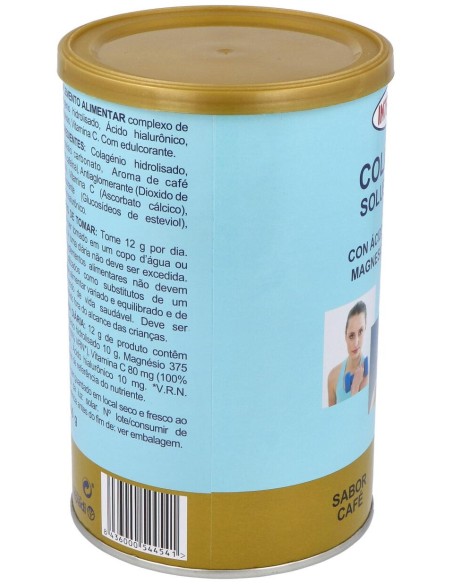 Integralia Colágeno Soluble Plus Hialurónico Magnesio Sabor Café 360G