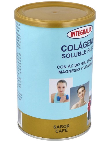 Integralia Colágeno Soluble Plus Hialurónico Magnesio Sabor Café 360G