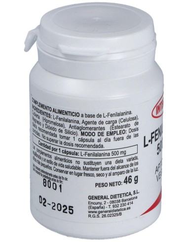 Integralia L-Fenilalanina 500Mg 50Caps