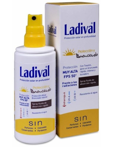Ladival Protección Y Bronceado Spray Spf 50+, 150 Ml