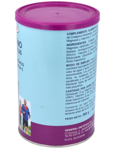 Integralia Colágeno Soluble Plus Hialurónico Magnesio Sabor Frutas Del Bosque 360G