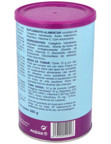 Integralia Colágeno Soluble Plus Hialurónico Magnesio Sabor Frutas Del Bosque 360G