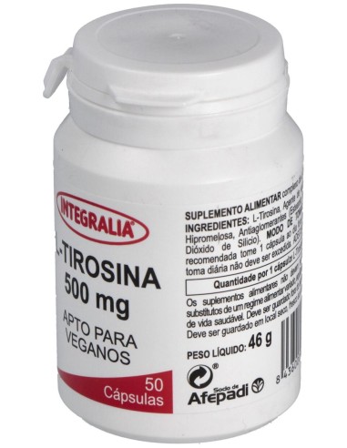 Integralia L-Tirosina 500Mg 50Vcaps