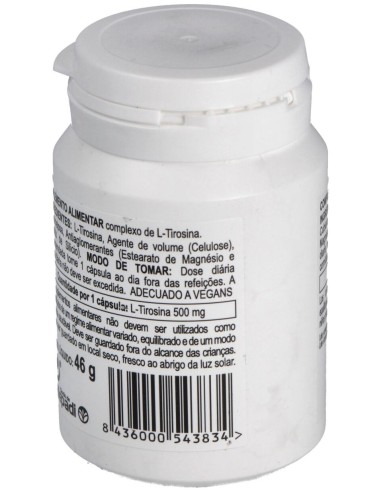 Integralia L-Tirosina 500Mg 50Vcaps