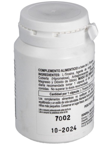 Integralia L-Tirosina 500Mg 50Vcaps