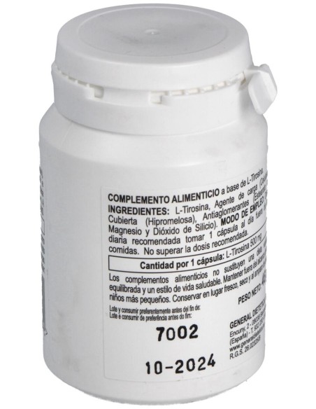 Integralia L-Tirosina 500Mg 50Vcaps
