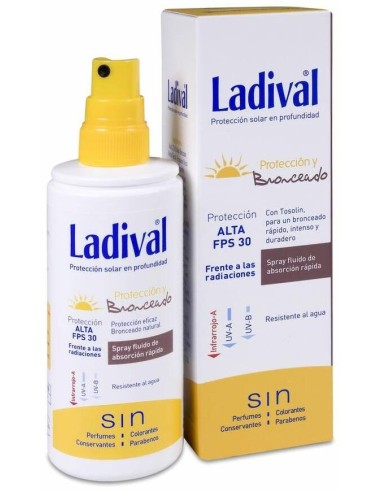 Ladival Protección Y Bronceado Spray Spf 30, 150 Ml