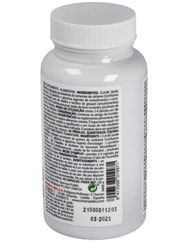 Intersa Bisiluet Cla + Q10 + L Carnitina 45Caps