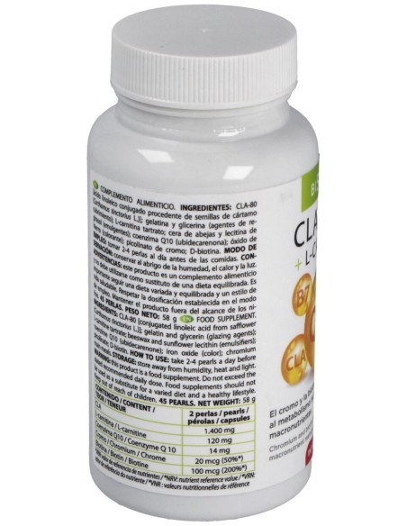 Intersa Bisiluet Cla + Q10 + L Carnitina 45Caps