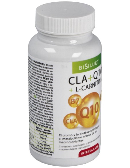 Intersa Bisiluet Cla + Q10 + L Carnitina 45Caps
