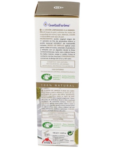 Locion Limpiadora La Manzanilla 100Ml.Esentialaro