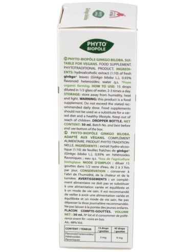 Phyto-Bipole Bio Ginkgo Biloba 50Ml.