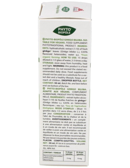 Phyto-Bipole Bio Ginkgo Biloba 50Ml.
