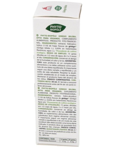 Phyto-Bipole Bio Ginkgo Biloba 50Ml.