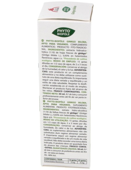 Phyto-Bipole Bio Ginkgo Biloba 50Ml.
