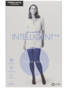 Farmalastic Novum Intelligent Plus Media Larga Compresión Normal Color Caviar T-2 1Ud