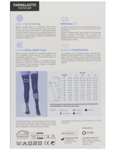 Farmalastic Novum Intelligent Plus Media Larga Compresión Normal Color Caviar T-2 1Ud 2
