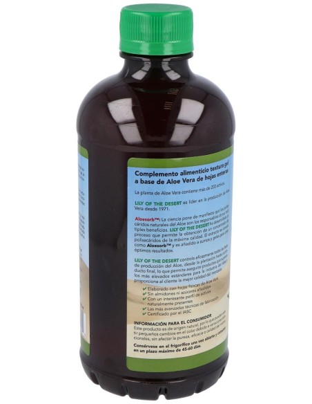 Gel De Aloe Vera 99% 946 Ml.(Oral)
