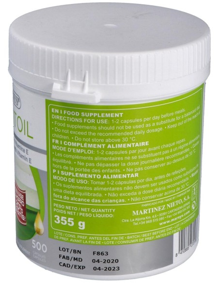 Marnys Mar-Vitoil Aceite De Onagra 500Mg 500Caps