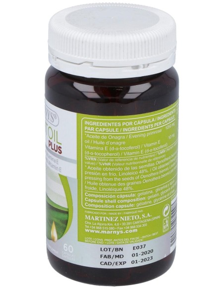 Marnys Mar-Vitoil Plus Aceite Onagra 1050Mg 60Caps