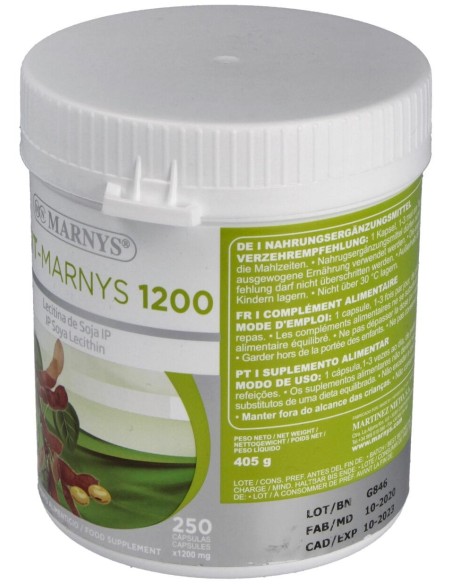 Lecitina De Soja-Lecitmar 1200Mg. 250Perlas
