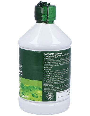 Aloe Pura Jugo Aloe Vera Fuerza Máxima 500Ml