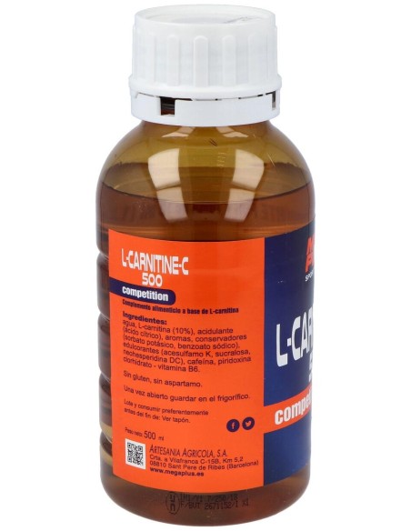Mega Plus L Carnitina Cafeína 500Ml