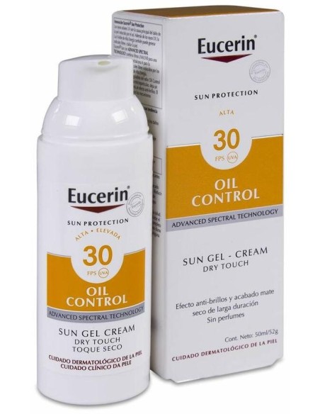 Eucerin Oil Control Fotoprotector Gel-Crema Dry Touch Spf 30+, 50 Ml