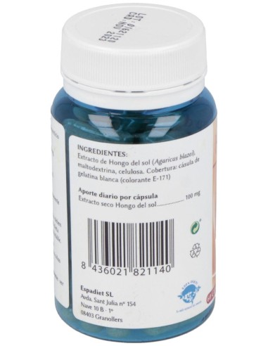Espadiet Hongo Del Sol 100Mg 60Caps