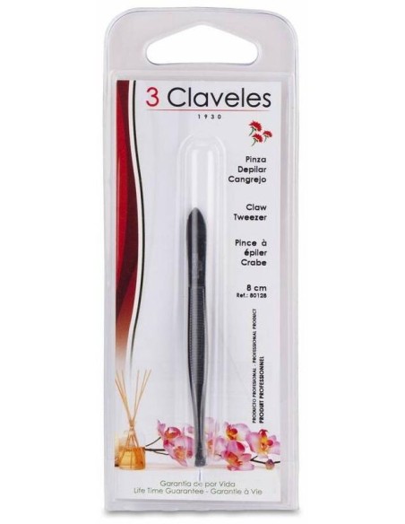 3 Claveles Pinza Punta Estrecha Negra R80128, 1 Ud