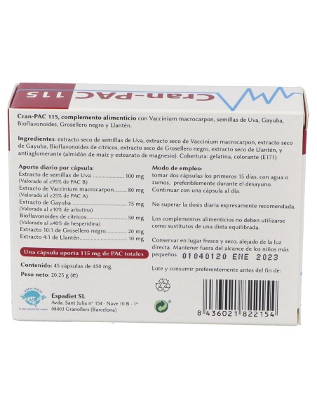 Monstar Cran Pac 115 45Caps