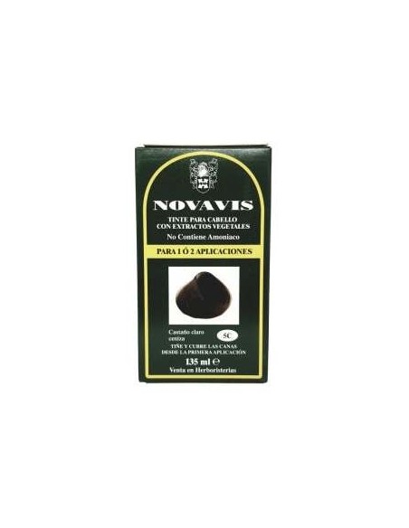 Tinte Novavis 5C Castaño Claro Ceniza 120Ml.