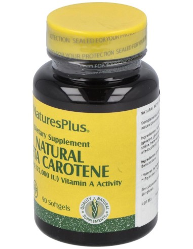 Nature'S Plus Beta Caroteno 90 Perlas