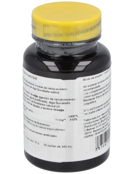 Nature'S Plus Beta Caroteno 90 Perlas