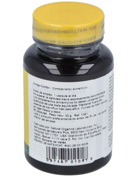 Nature'S Plus Ginkgo Combo 60 Caps