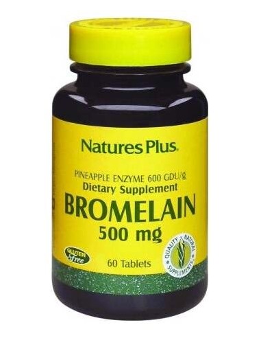 Nature'S Plus Bromelaina 500Mg 60 Comp