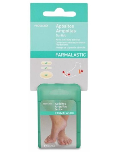 Farmalastic Protector Ampollas Apósito Adhesivo Dedos 5Uds