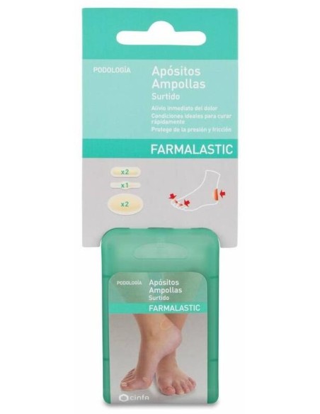 Farmalastic Protector Ampollas Apósito Adhesivo Dedos 5Uds