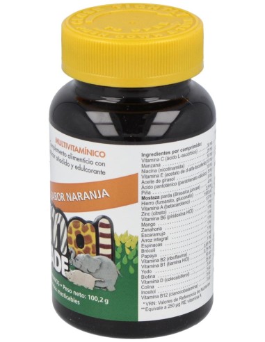 Animal Parade Multiv. Naranja 60Comp. Masticable