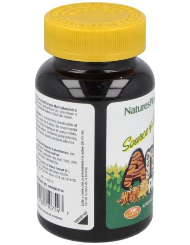 Animal Parade Multiv. Naranja 60Comp. Masticable