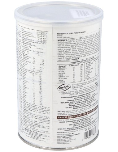 Nature'S Plus Spiru Tein Cookies Y Cream 525G