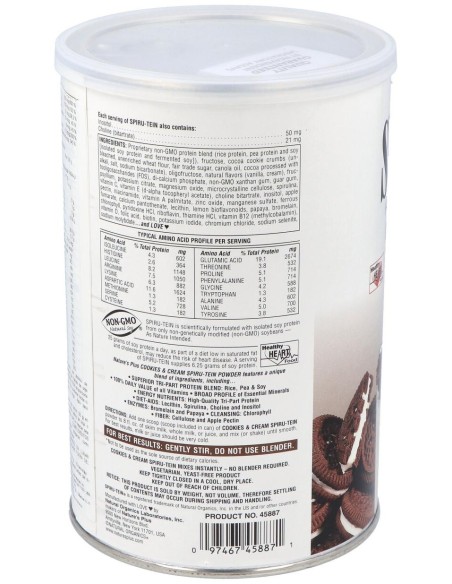 Nature'S Plus Spiru Tein Cookies Y Cream 525G