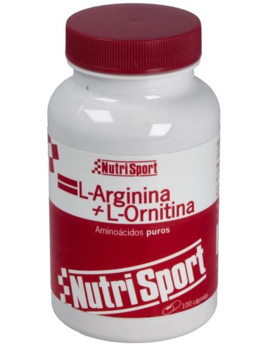 Nutrisport L-Arginina + L-Ornitina 100 Caps 500Mg