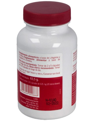 Nutrisport L-Arginina + L-Ornitina 100 Caps 500Mg