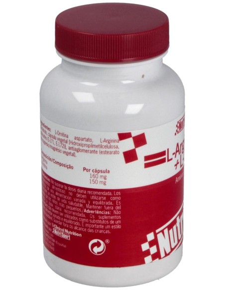Nutrisport L-Arginina + L-Ornitina 100 Caps 500Mg