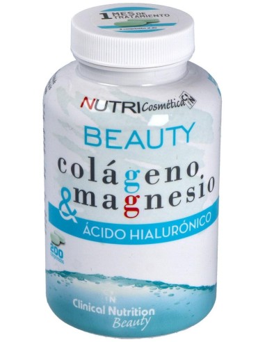 Clinical Nutrition Beauty Col Geno Y Magnesio Y Acido Hialur¢Nico 200 Comprimidos
